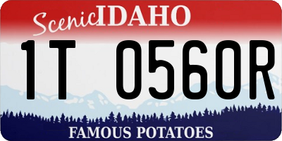 ID license plate 1T0560R