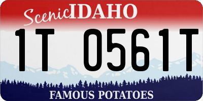 ID license plate 1T0561T