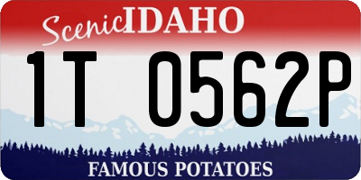 ID license plate 1T0562P