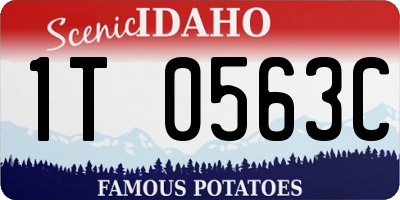 ID license plate 1T0563C