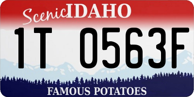 ID license plate 1T0563F