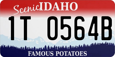 ID license plate 1T0564B