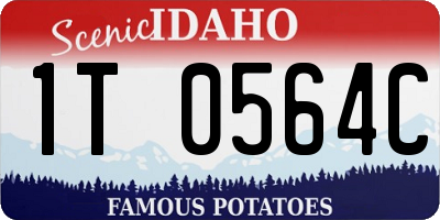 ID license plate 1T0564C