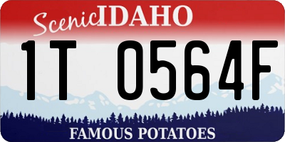 ID license plate 1T0564F