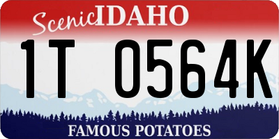 ID license plate 1T0564K