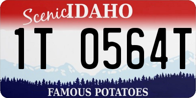 ID license plate 1T0564T