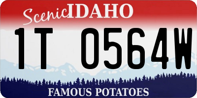 ID license plate 1T0564W