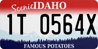 ID license plate 1T0564X