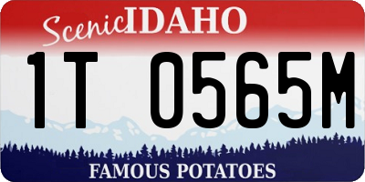 ID license plate 1T0565M