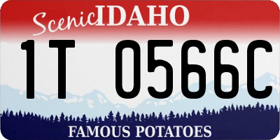 ID license plate 1T0566C