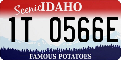 ID license plate 1T0566E