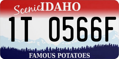ID license plate 1T0566F