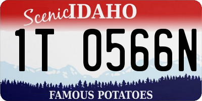 ID license plate 1T0566N