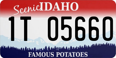 ID license plate 1T0566O