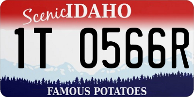 ID license plate 1T0566R