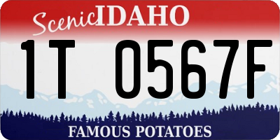ID license plate 1T0567F