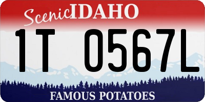 ID license plate 1T0567L