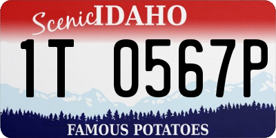 ID license plate 1T0567P