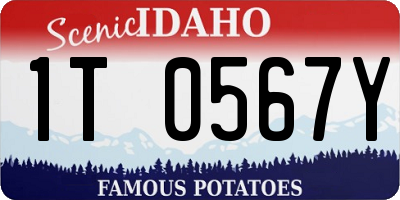 ID license plate 1T0567Y