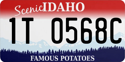 ID license plate 1T0568C