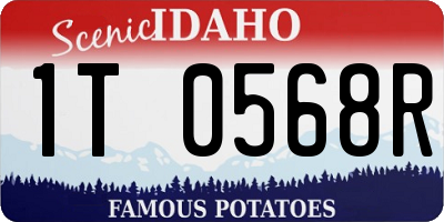 ID license plate 1T0568R