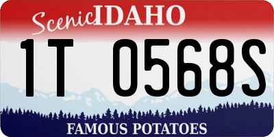 ID license plate 1T0568S