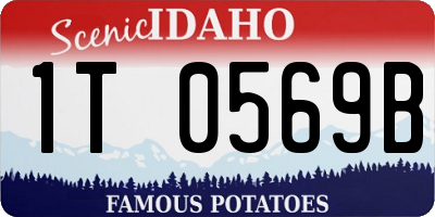 ID license plate 1T0569B