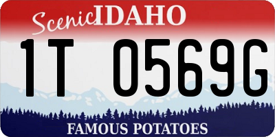 ID license plate 1T0569G