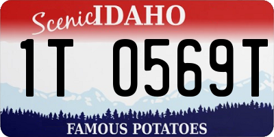 ID license plate 1T0569T