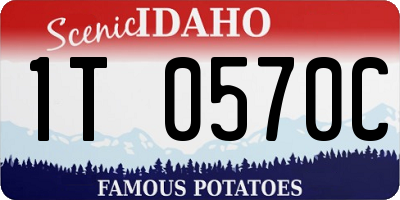 ID license plate 1T0570C
