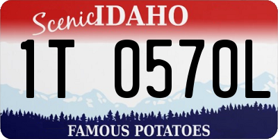 ID license plate 1T0570L