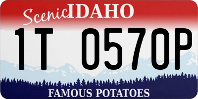 ID license plate 1T0570P