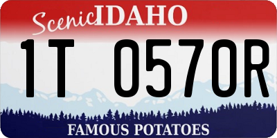 ID license plate 1T0570R