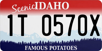 ID license plate 1T0570X