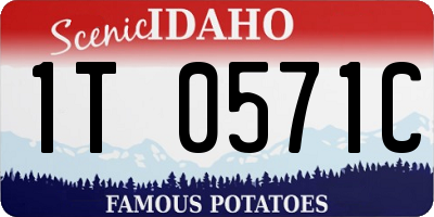 ID license plate 1T0571C