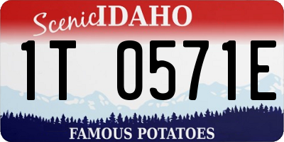 ID license plate 1T0571E
