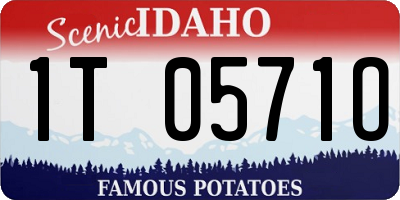 ID license plate 1T0571O