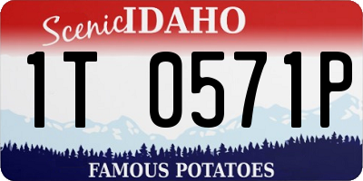 ID license plate 1T0571P