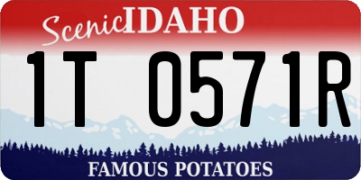 ID license plate 1T0571R