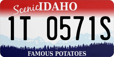ID license plate 1T0571S