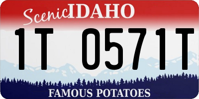 ID license plate 1T0571T