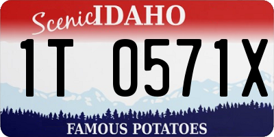 ID license plate 1T0571X