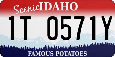 ID license plate 1T0571Y