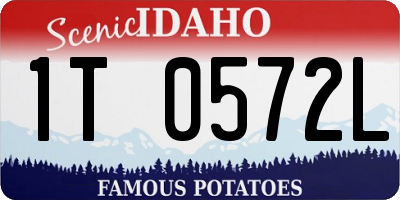 ID license plate 1T0572L
