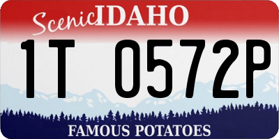 ID license plate 1T0572P