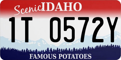 ID license plate 1T0572Y