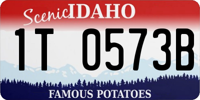 ID license plate 1T0573B