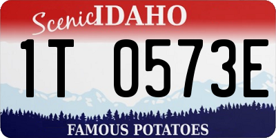 ID license plate 1T0573E
