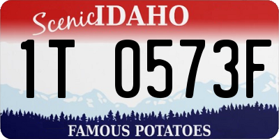 ID license plate 1T0573F