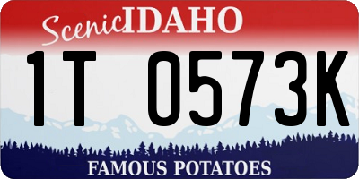 ID license plate 1T0573K